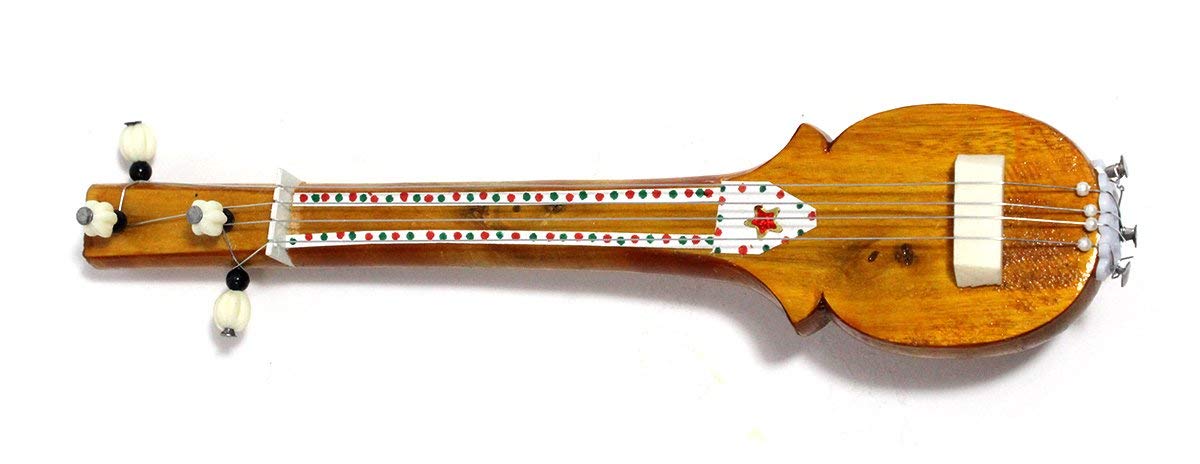 India Meets India Handicraft Miniature Tanpura Table Top, Musical Instrument Miniature, Home decoration, Best Gifting Made By Awarded Indian Artisan