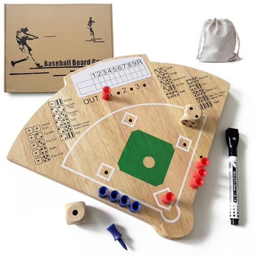 Baseball Board Game, Oak Made Leisure Game for Sport Battle Table...