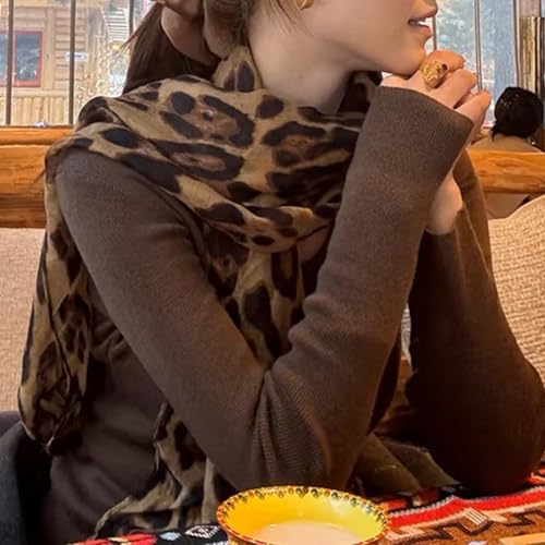 CYian Scarf for Women Floral Printed Scarves Long Fashion Scarf Lightweight Shawls Wrap Fall Winter Headscarf for Women4