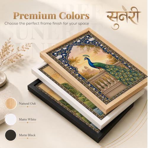 Image of Suneree Traditional Indian Wall Art - Set of 2 (ART 15, 13x19 INCHES)