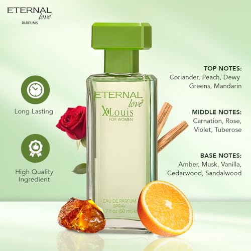 Image of Eternal Love - XLouis Eau De Parfum Women | Long-Lasting Perfume | Floral & Fruity Harmony | Travel-Friendly Grooming Essential | Refreshing Floral Scent | All-Day Freshness | 50ml