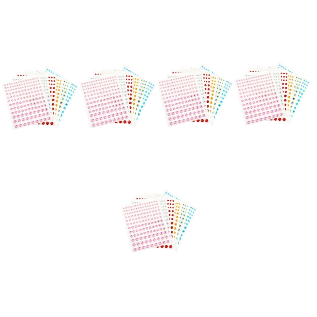 minkissy 30 fogli di gemme autoadesive per il viso, strass, gemme per il viso, gioielli, gioielli, gioielli, acrilico, strass, strass