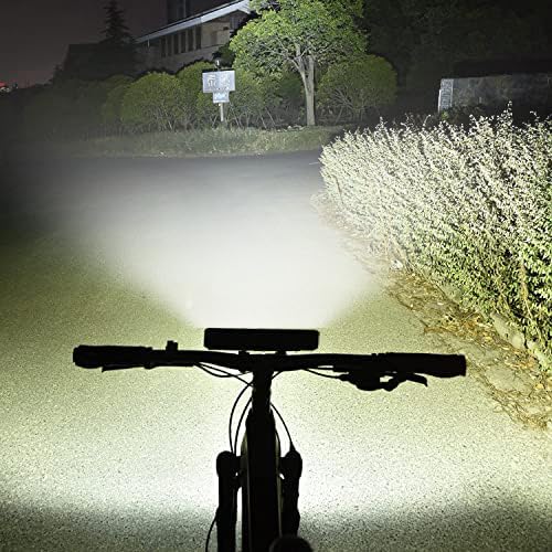 1400 Lumens Bike Lights Front and Back, with Remoto Control Brake Light,USB Rechargeable Bicycle Light,Super Bright 6 LED Bike Lights for Night Riding,Bike Headlight,IPX5 Waterproof, 3+5 Light Modes