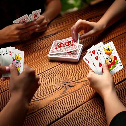 Baraja de cartas retro estilo años 80, tamaño póker miniatura 5