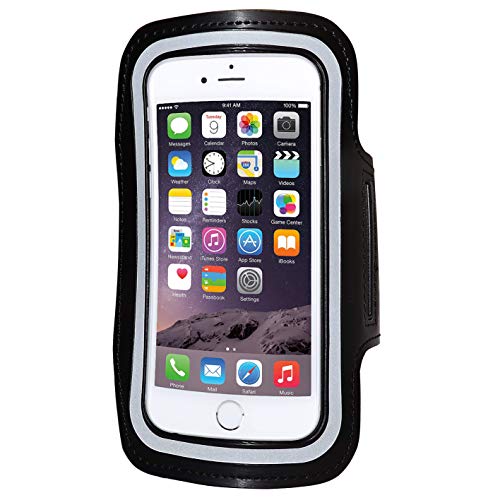 RED STAR TEC Running Armband Compatible with iPhone 8 Plus (5.5), Black