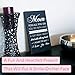 Canvas Wall Art Mom Gifts - Unique Hangable Home Decor - Perfect Birthday Gifts from Daughter - Ideal for Women - 14x8x1.5in (Black/Canvas)