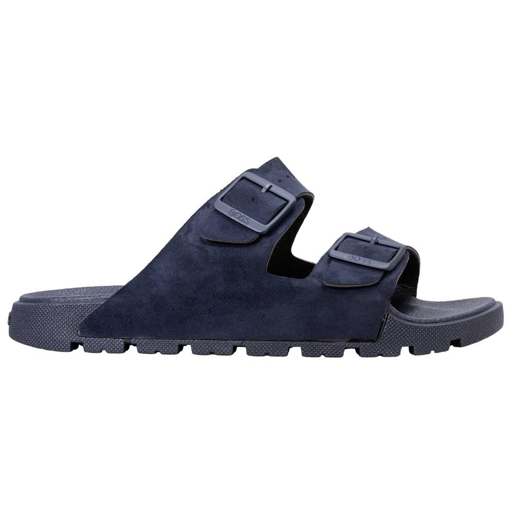 BOSS Men's Surfley_sand_mf 10274245 01Slide Sandals, darkblue, 7 UK