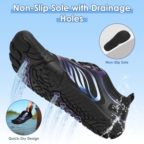 Image of Hike Barefoot Shoes Women Men,Wide Toe Water Shoes 2025 New Breathable Grounded Footwear Non-Slip Fashion Hiking Shoe for Walking Swim Pool Beach Outdoor Water Sports