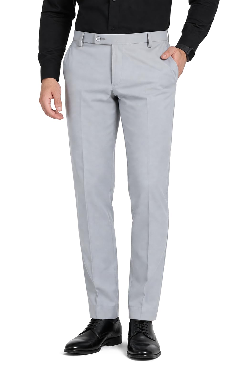 pantaro Formal Pants for Men Office Wear - Premium Slim Fit Formal Trouser for Men, College Pant for Boys, Gents Bottom Formal wear for Office Meeting, Party, Gathering, Wedding-picture-45