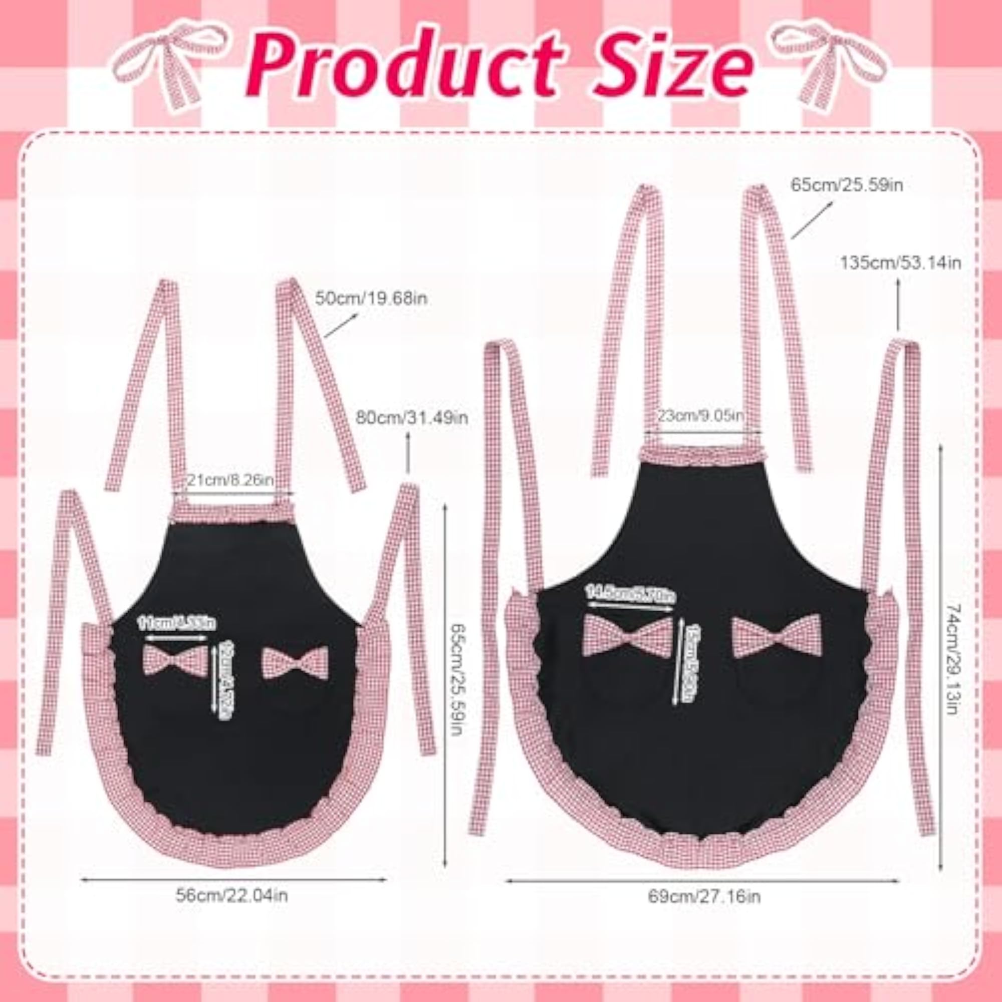 2 Pack Parent and Child Aprons Set
