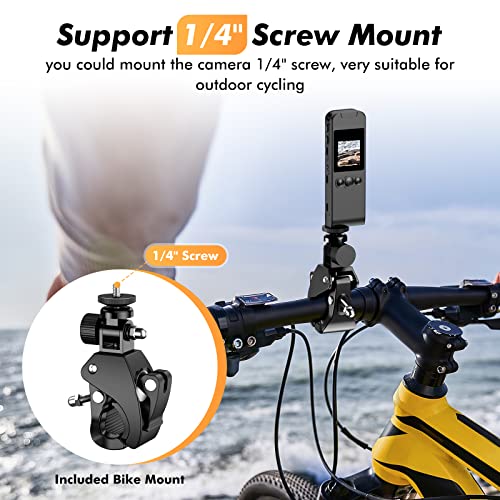 Losfom Z02 Wifi Body Camera, 1296P Body Worn Camera With Audio And Video Recording, 32G Card Included, Wearable Body Camera, Body Camcorder With Bicycle Mount For Riding,Home, Office #TOP1