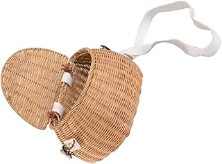 Bolsa De Vime De Vime Bolsa De Vime Feita À Mão Carteira Feminina Bolsa De Mão De Vime De Praia Tecido À Mão Bolsa De Palha Balde Crossbody Bolsas Para Mulheres Bolsa De Ombro