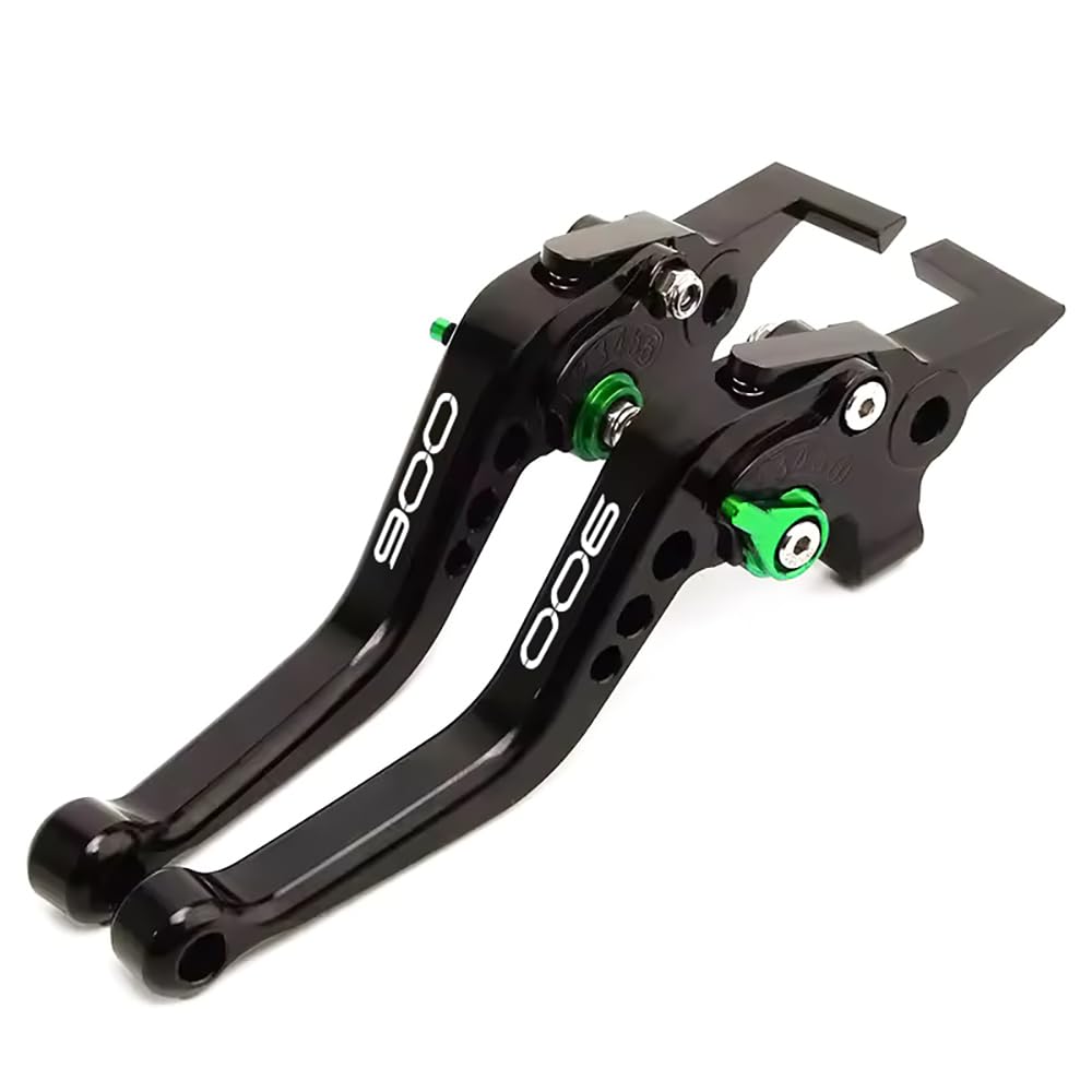 Motorradbremskupplungshebel Für Z900 Z 900 2025 2026 Zubehör Neueste Modelle Verstellbarer Steuergriff Brems und Kupplungshebel z900 2025 Motorradzubehör Kupplung Bremshebelsets (Schwarz Grün)