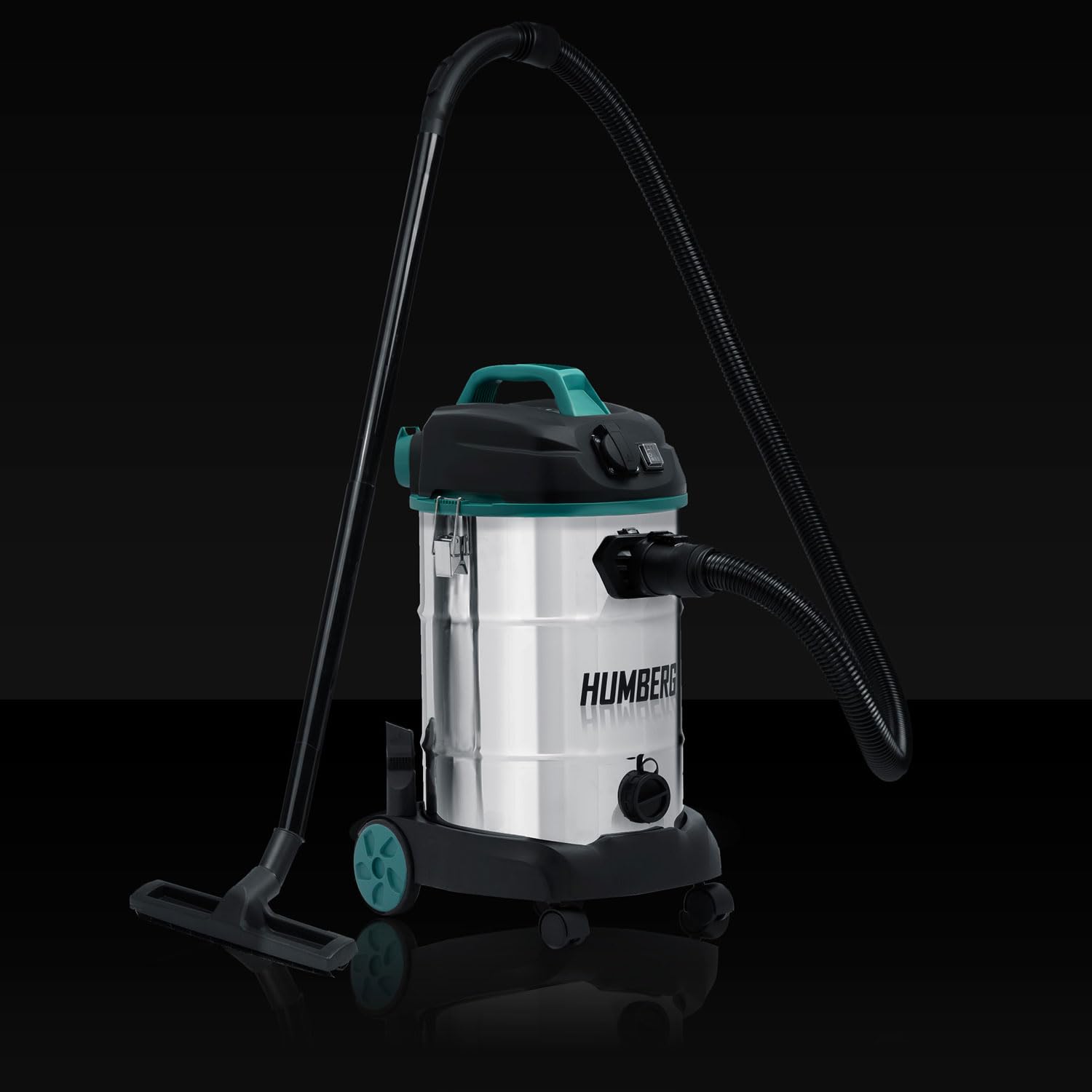 Humberg HM-402 30L 1600W Aspiradora Industrial Wet Dry Aspiradora para Cenizas y escombros Enchufe sin Bolsa para Herramientas eléctricas adicionales