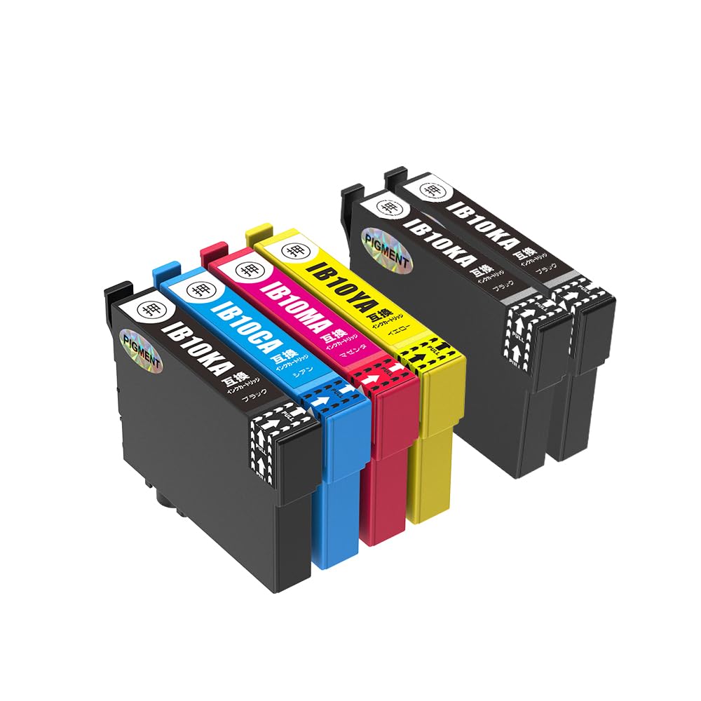 Amazon.co.jp: J-ECO製 IB10CL4A ＋ IB10KA×2 顔料 お得な6本セット