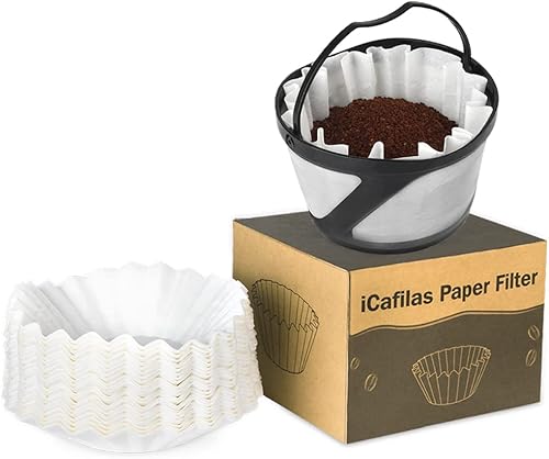 Miniatura 1 de K-Duo Filtros de papel de café desechables para cafeteras Keurg K-Duo Essential, K Duo Brewer y K-Duo Plus Carafe, se adapta a K-Duo Gold Tone Mesh