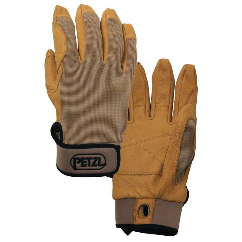 PETZL Cordex Gloves Tan – Guanti leggeri Belay, taglia S, marrone chiaro