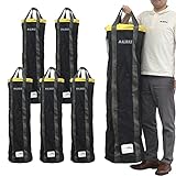 荷揚げバケツ Φ350×H1200mm 5個セット 最大荷重100kg バッグ 荷上げ 荷下げ 吊り上げ アルマックス (5, Φ350×H1200mm)