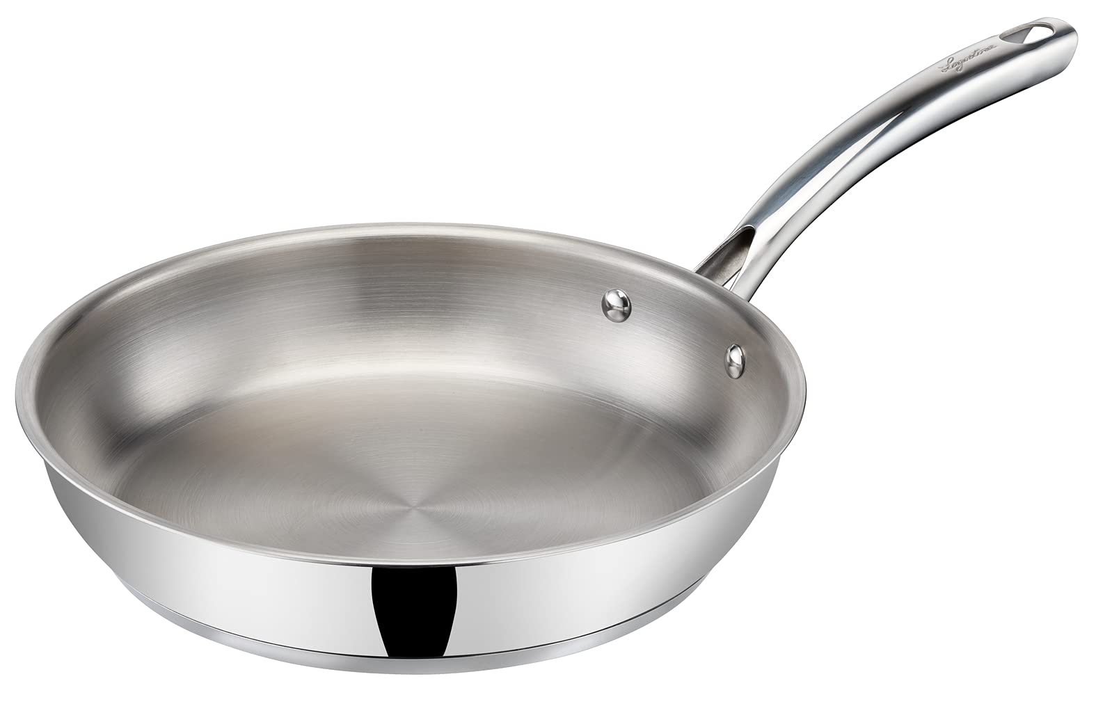 Lagostina Evelia Set di Pentole Induzione, Gas e Forno in Acciaio Inox 18/10, 13 Pezzi, Batteria con 4 Casseruole, Pentola, Padella Antiaderente, Mestolo, Schiumarola, Cucchiaio Spaghetti, 4 Coperchi