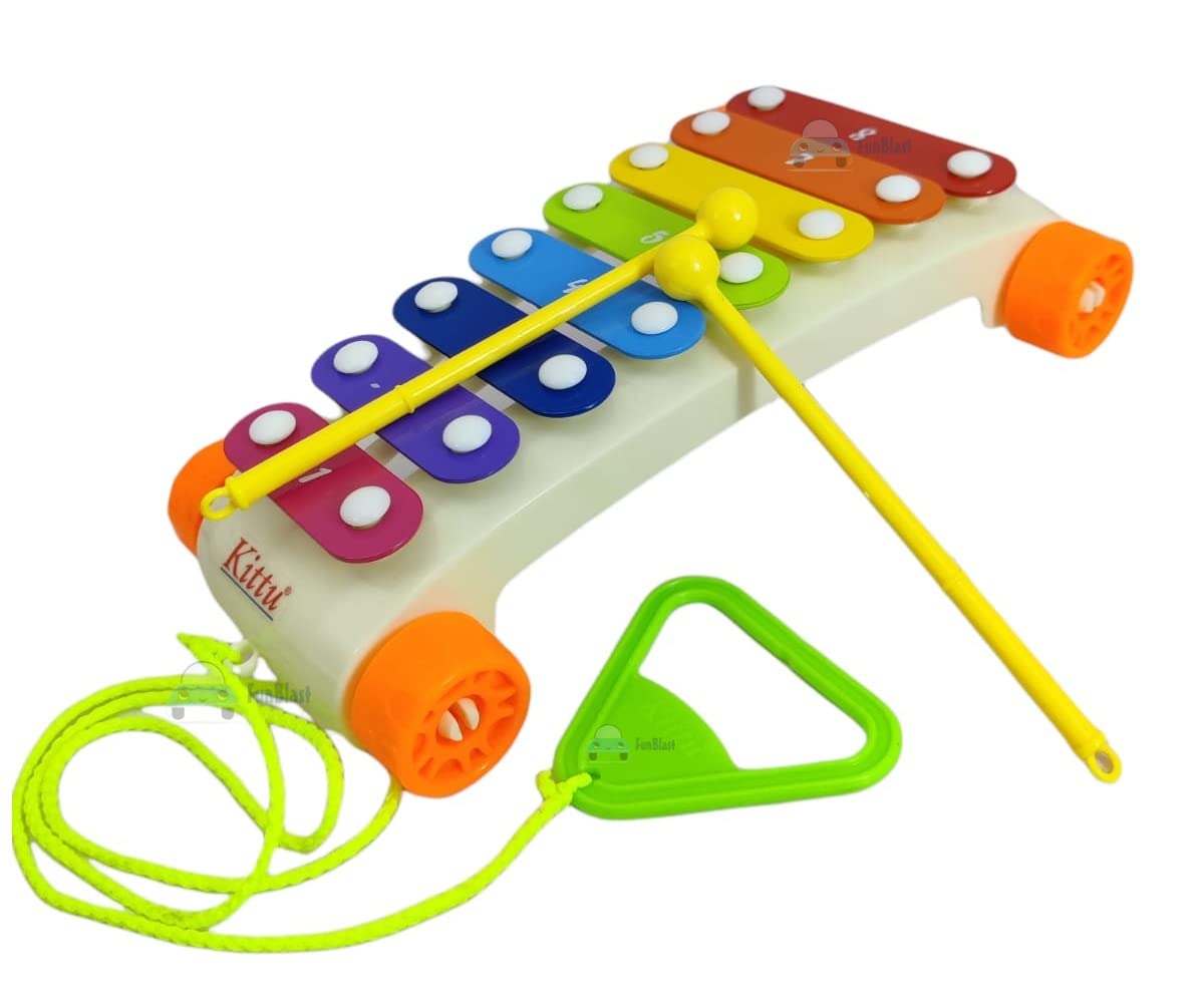 FunBlast Xylophone for Kids Xylophone with Wheels - Pull Along Toy for Baby, Musical Instruments for Kids Xylophone for Kids 3+ Years - Early Development & Activity Toys for Kids, Boys – Made in India (B09SV68ZMN) Amazon Price History, Amazon Price Tracker