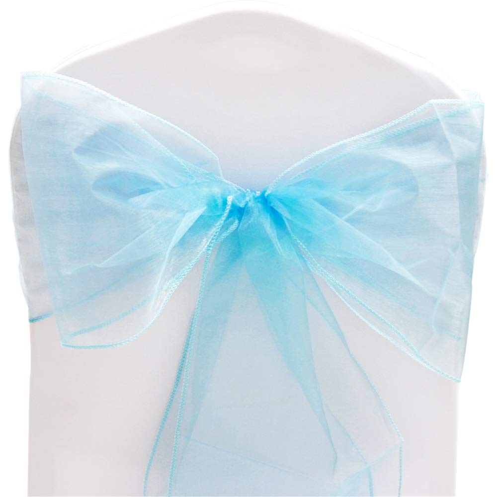 Time to Sparkle Pack of 150 Organza Sashes 22x280cm (Ocean Blue) — image 1