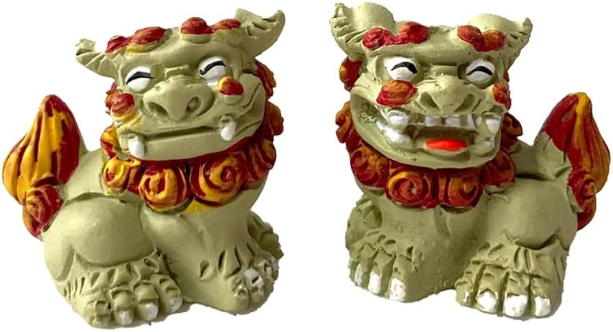 Amazon.co.jp: シーサー置物 笑福 ミニ : ホーム＆キッチン