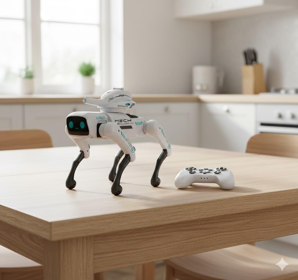 AI Smart Robot Dog Toy 2-in-1 Programmable RC & App Control | Voice Command, Music, Dancing, Storytelling | Interactive STEM Educational Puppy for Kids 6-15