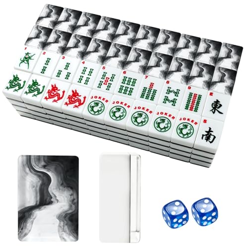 Set de Fichas Americanas de Mahjong Acrílico 166 Piezas miniatura 1