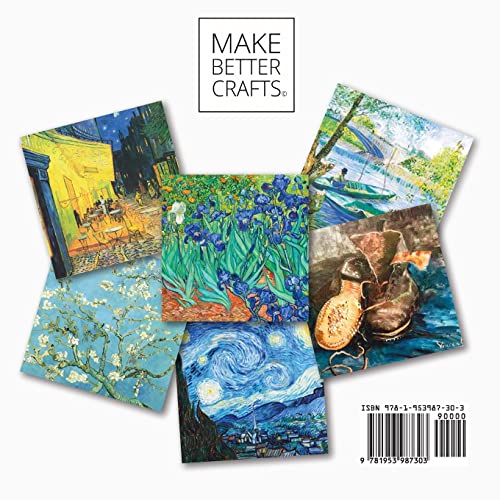 Vincent Van Gogh Scrapbook Paper: Van Gogh Art 8x8 Designer Scrapbook Paper Ideas for Decorative Art, DIY Projects, Homemade Crafts, Cool Artwork Decor Ideas image 4