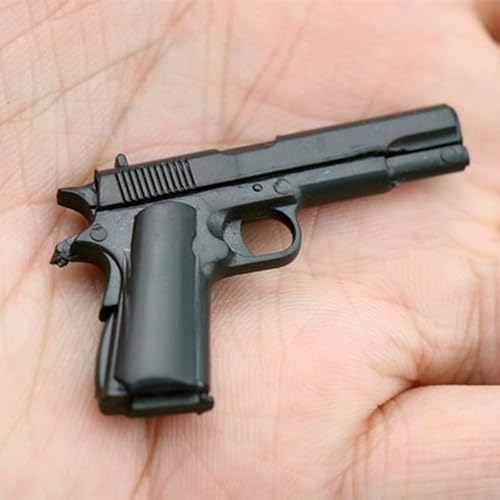 1/6�X�P�[���~�j�K�����f���A�v���X�`�b�N�A�u���b�N�A�g�ݗ��Ă₷���A12�C���`�A�N�V�����h�[���ɓK���Ă��� (M1911)