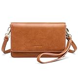 nuoku Women Small Crossbody Purse Cell Phone Wristlet Wallet Purse with RFID Card Slots and Strap...