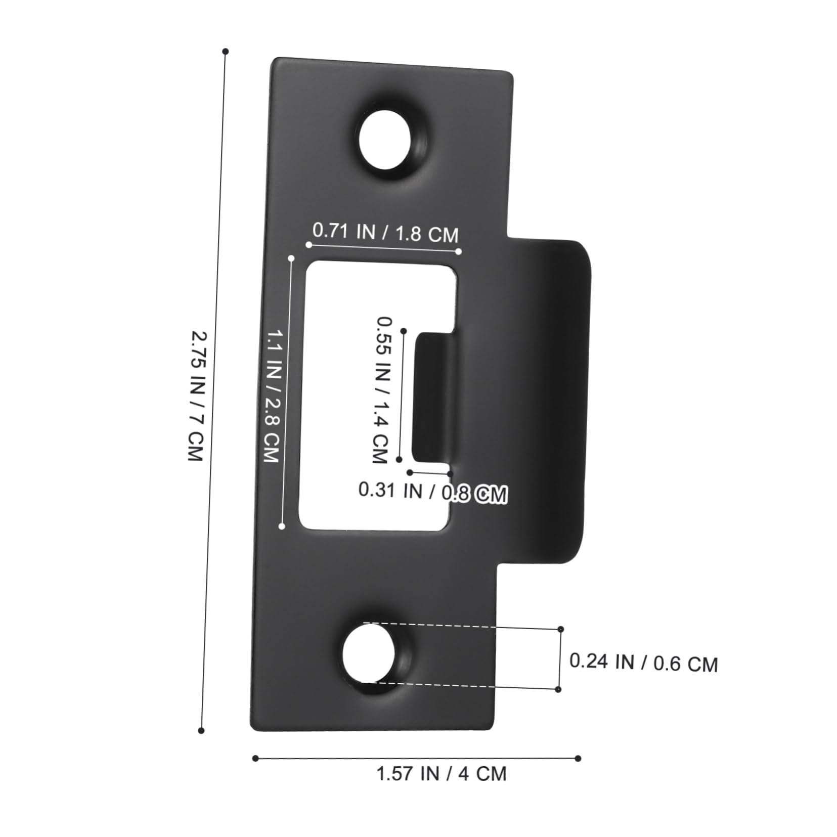 5 ensembles Guide De Verrouillage De Porte Clé Renfort De Porte Plaque Arrière Pêne Dormant Gâche De Porte Gâche De Porte Plaque De Verrouillage De Porte D'Entrée 4 pièces * 5