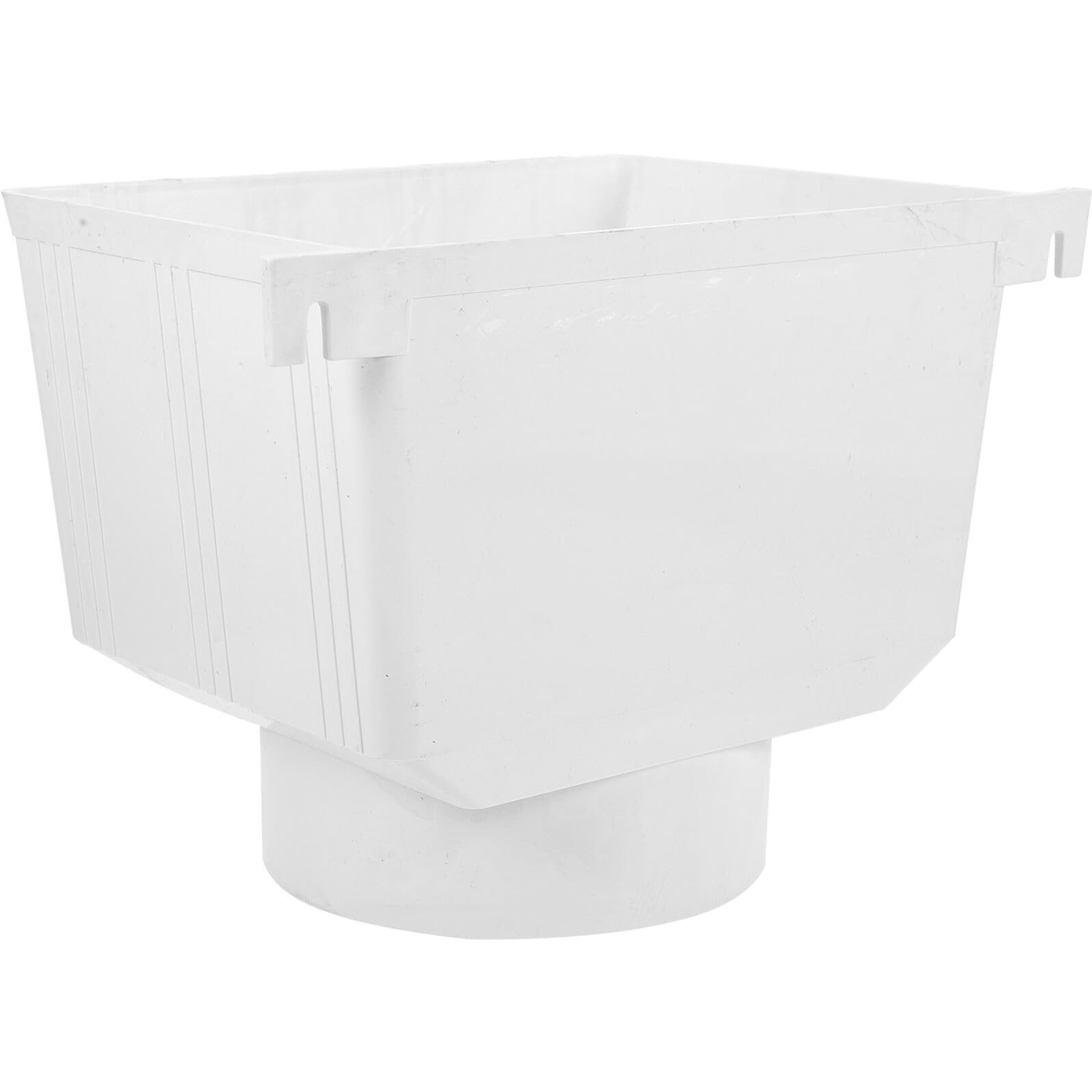 Anneome Récupérateur D'eau de Pluie en Pvc Blanc, Système de Collecte Facile à Installer et Résistant la Pression, Adapté aux Gouttières pour Barils de Pluie Domestiques