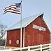 Made in USA Heavy-Duty Size 5x8 American Flag, Commercial Grade PolyMax Polyester with Sewn Stripes, Embroidered Stars - All Weather Outdoor Flag, FMAA Certified US Made