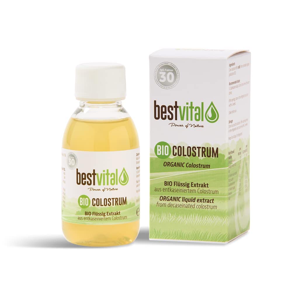 BIO Colostrum Set (180 Kapseln plus 125 ml Liquid) - 400 mg Kapseln - 100% reine Erstmilch - deutsches BIO-Siegel - flexible Kombination aus zwei Formen