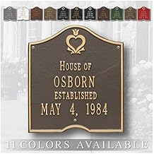 Whitehall Personalized Cast Metal plaque - The Pennsylvania Dutch Anniversary Plaque. Made in the USA.