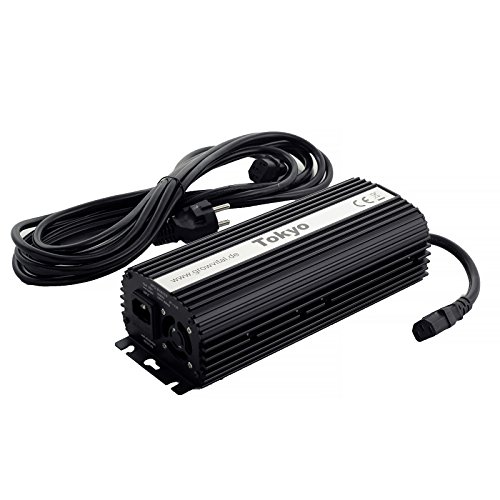 GrowVital® by OUBO Tokyo EVG EVSG elektronisch Vorschaltgerät electronic ballast 400W, 3-Stufen dimmbar, Pflanzenlicht inkl. 4,5 m Stromkabel, für Lampe NDL/HPS & MH Cover