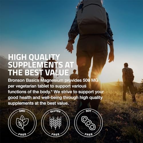 Bronson Magnesium 500 mg Oxide Tablets
