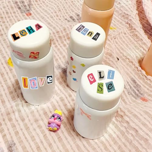 852pcs Magazine Letter Stickers Vintage Scrapbook Letters Stickers Small Ransom Alphabet Sticker for Scrapbooking Supplies Journaling Laptop Water Bottle DIY Crafts Gift Junk Journal (Journal12)
