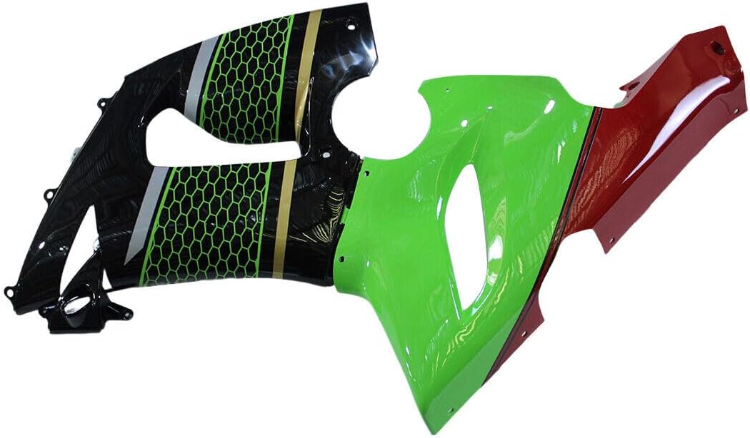 ABS Plastic Fairing Kit Fit for Kawasaki 2005 2006 Ninja ZX6R ZX-6R 05 06 ZX636 ZX 636 Bodywork Injection Molding Body Frame Body Panel Cowling - Green & Black