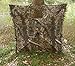 AUSCAMOTEK Leafy Hunting Blind Portable Ground Blind, Quick Setup Lightweight Deer Blind Camouflage Tent Brown