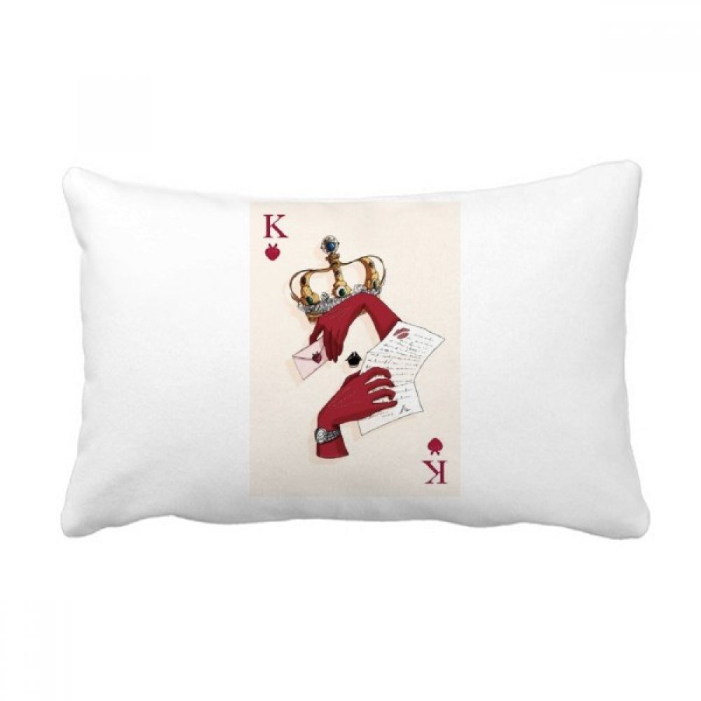 Coussin cadeau original 16x24 pouces motif carte de cœur pour surprendre vos proches avec style