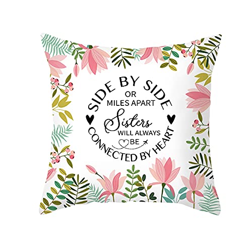 ShoppawhileSister Gifts From Sister Birthday Gifts for Sister Gifts for Sister Special Sister Gifts Cushion Cover 18 * 18 inches Presents for Sister