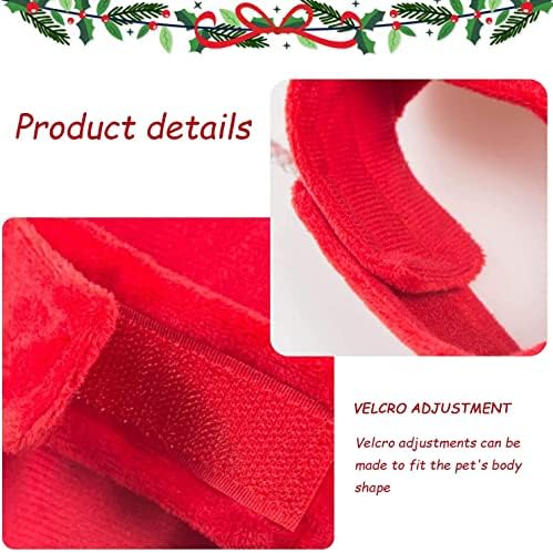 Christmas Pet Clothes Running Santa Dog Costume With Santa Claus Riding Funny Dog Costume Dressing up Xmas Party Dog Cat Clothes For Small Large Pet Holiday Outfit (S)