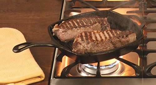 Lodge Manufacturing Company Lodge Cast Iron 10.5-inch Square Grill Pan, Black by Lodge - Image 4