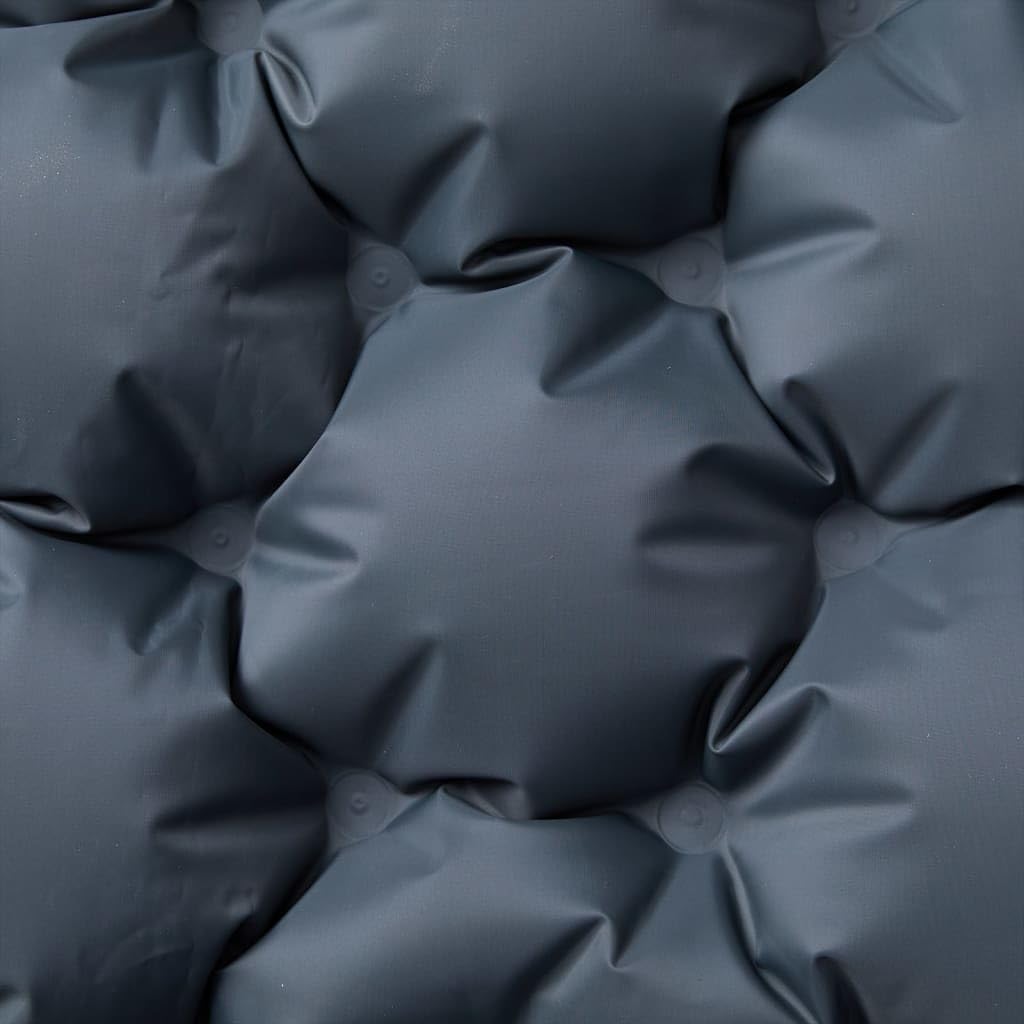 Colchoneta doble autoinflable con cojín, 195 x 130 x 8,5 cm, revestimiento de nailon 40D TPU, impermeable, ultraligera, compacta, ideal para camping, al aire libre, trekking, viajes