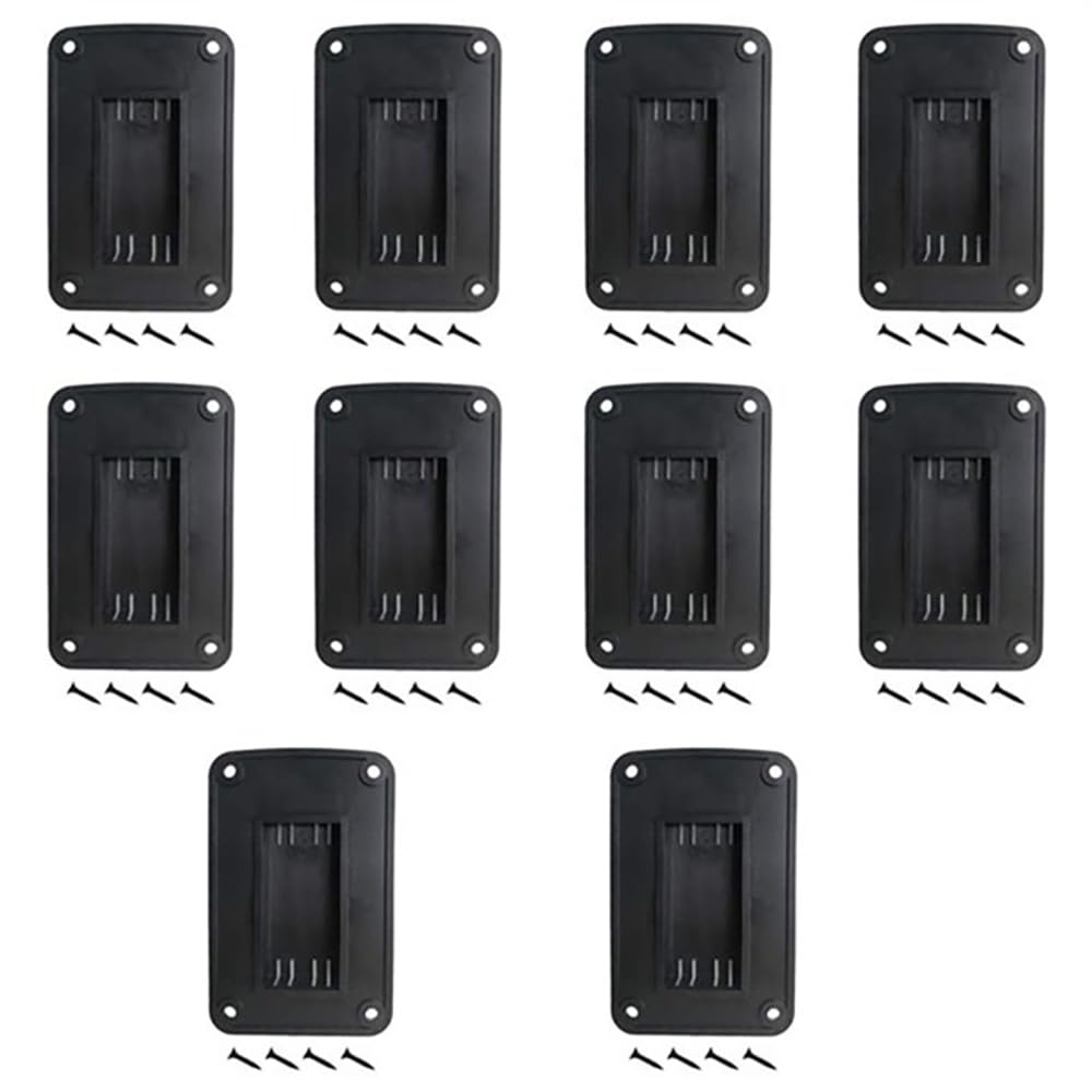 Takelablaze 10Packs Tool Holders for Dewalt 20V Drill Mount Fit for Milwaukee M18 Tools Wall Mount Hanger (Black)