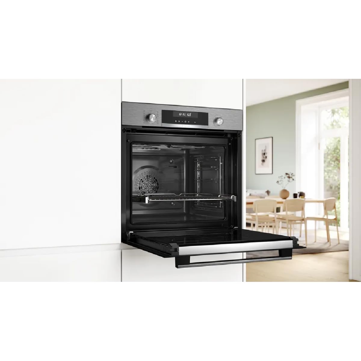 Bosch Serie 6 Pyrolytischer Multifunktionsofen 60 cm AirFry 3D Hotair Stahl HBG578ES3