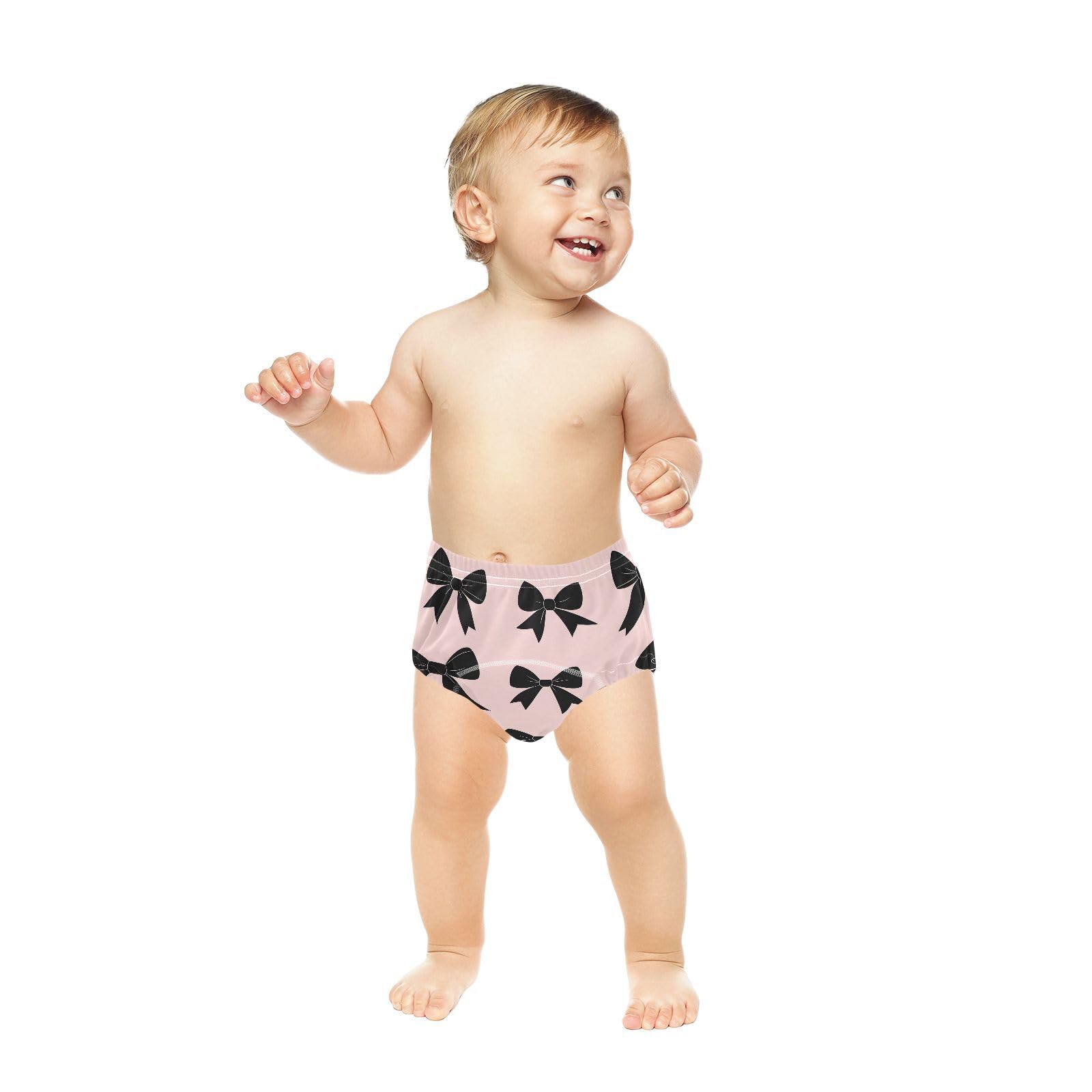 Coikll Black Bows Toddler Training Underwear Waterproof Baby Pee Pants -4T