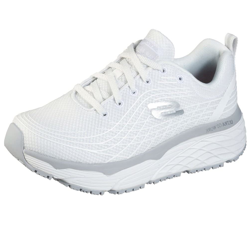 Skechers Elite Sr, Scarpe Da Ginnastica Donna, White Textile, 35 EU